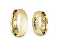Obrączki z brylantami złote żółte złoto 14k - S60160T47zms