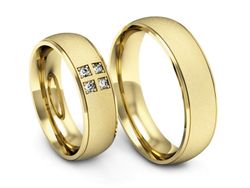 Obrączki z brylantami złote żółte złoto 14k - S60170T28zms