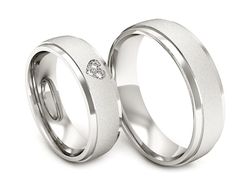 Złote Obrączki z diamentami złoto 585 - S60175T41bms
