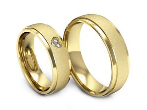 Klasyczne obrączki ślubne z diamentami