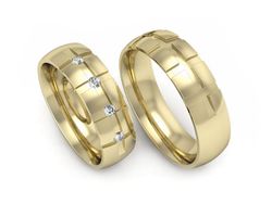 Obrączki z diamentami soczewkowe obrączki - S60180T43z