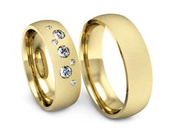 Obrączki z diamentami nowoczesne obrączki - S60180T7zms
