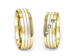 Obrączki z brylantami złote żółte złoto 14k - S60220T27zmp