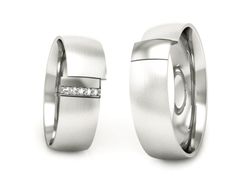 Obrączki z diamentami soczewkowe białe 585 - S75145T83bmp