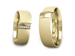 Obrączki z diamentami soczewkowe obrączki - S75145T83zms
