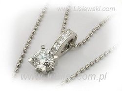Złota zawieszka Wisiorek z diamentami złoto 585 - W15095bbr