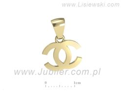 Wisiorek złoty w15289z - symbol elegancji i luksusu - w15289z