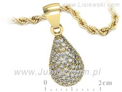 Złota Złota Zawieszka z brylantami proba 585 - W15323z