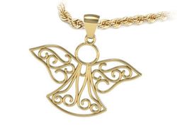 Zawieszka anioł ze złota - twój dzienny amulet - W15342z