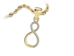 Wisiorek nieskończoność blasku - elegancja codziennie - W15357zc
