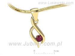 Zawieszka z rubinem - elegancja w każdym geście - w15358zr