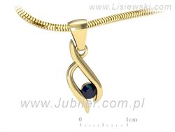 Zawieszka z szafirem - elegancja w każdym detalu - w15358zsz