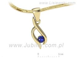 Zawieszka z szafirem - synonim elegancji od jubiler - w15358zszc