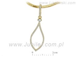 Złota zawieszka Wisiorek z brylantami żółte złoto - W15571z