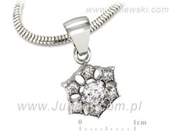 Złota zawieszka Wisiorek z brylantami białe złoto - w16145b