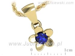 Zawieszka z szafirem - elegancja codziennie - w16218zszc