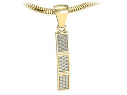 Złota zawieszka Wisiorek z brylantami żółte złoto - w16512z