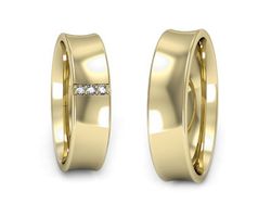 Obrączki z brylantami złote żółte złoto 14k - W55170T25z