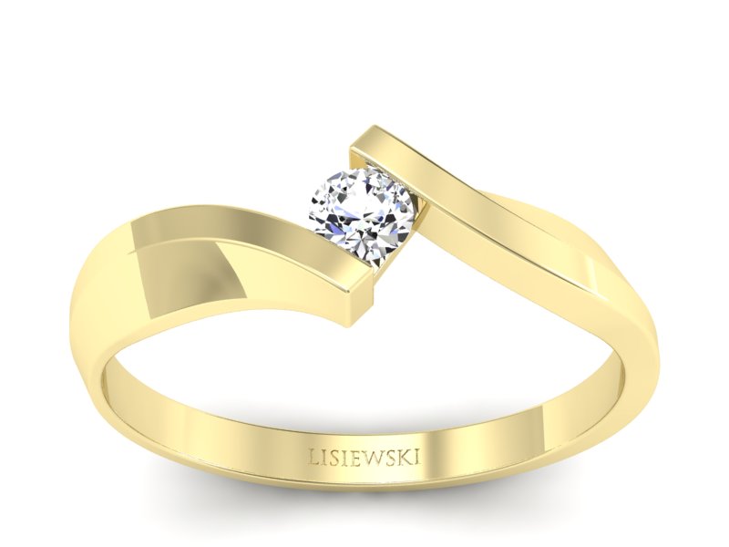 Pierścionek zaręczynowy z diamentem - z1346br_SI_I - 1