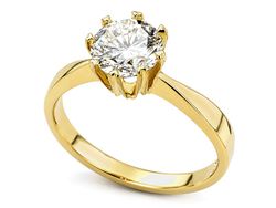 Pierścionek z diamentem w żółtym złocie - z1piers_62ct