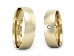 Obrączki z diamentem złote żółte złoto 14k - zo250zmp