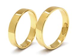 Klasyczne obrączki ślubne z żółtego złota - zo41045110gz