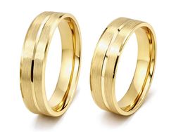 Klasyczne obrączki ślubne z żółtego złota - zo410d