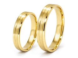 Klasyczne obrączki ślubne z żółtego złota - zo430z1d2k_4mmp