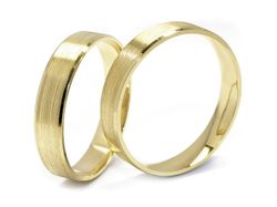 Obrączki żółte złoto obrączki klasyczne 585 - zo430z2kp_45mm