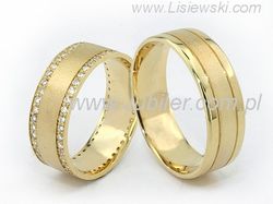 Obrączki z brylantami żółte złoto 585 - zszer7mm_080ct_