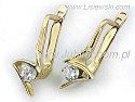 Z�ote kolczyki z brylantami ��te z�oto.